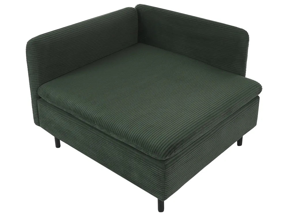 Modular Sofa 2 Seater Corduroy Dark Green Nyhan