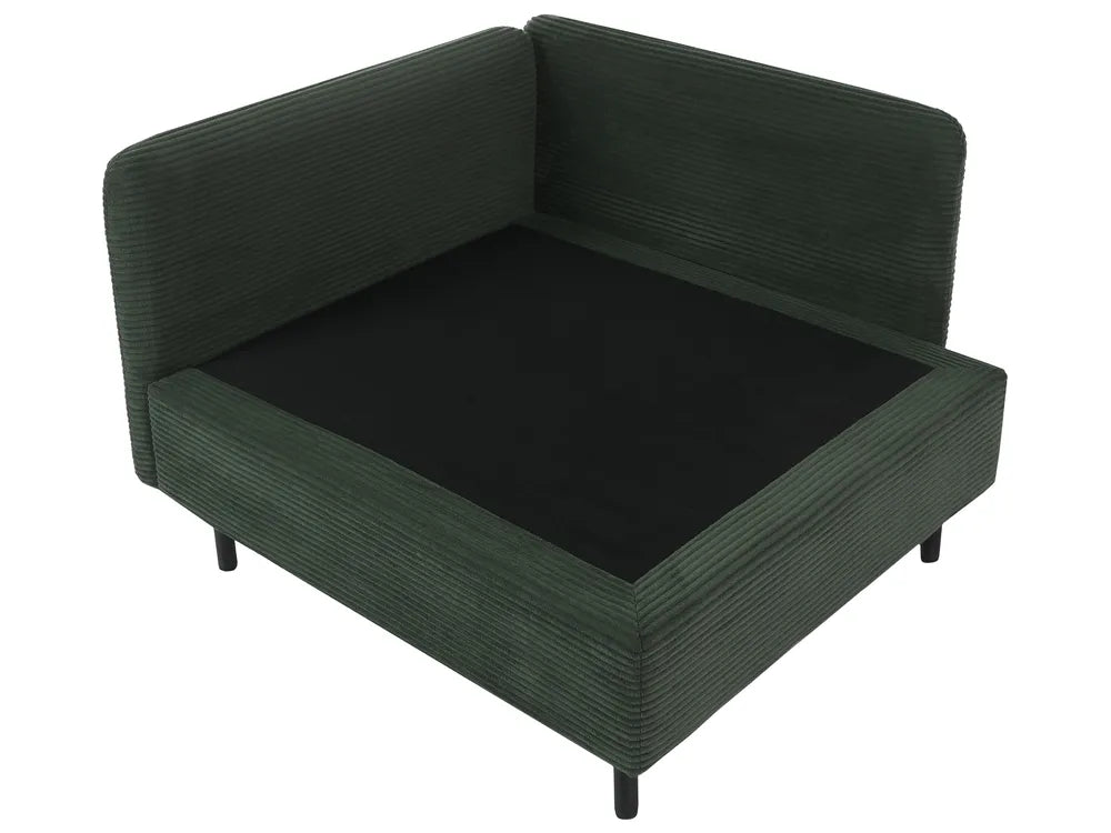 Modular Sofa 2 Seater Corduroy Dark Green Nyhan