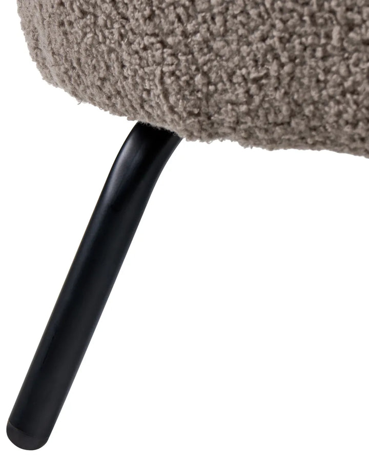 Armchair Boucle Taupe Mykel