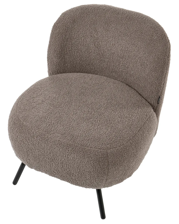Armchair Boucle Taupe Mykel