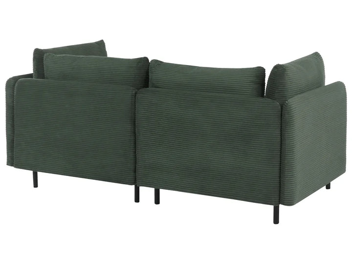 Modular Sofa 2 Seater Corduroy Dark Green Nyhan