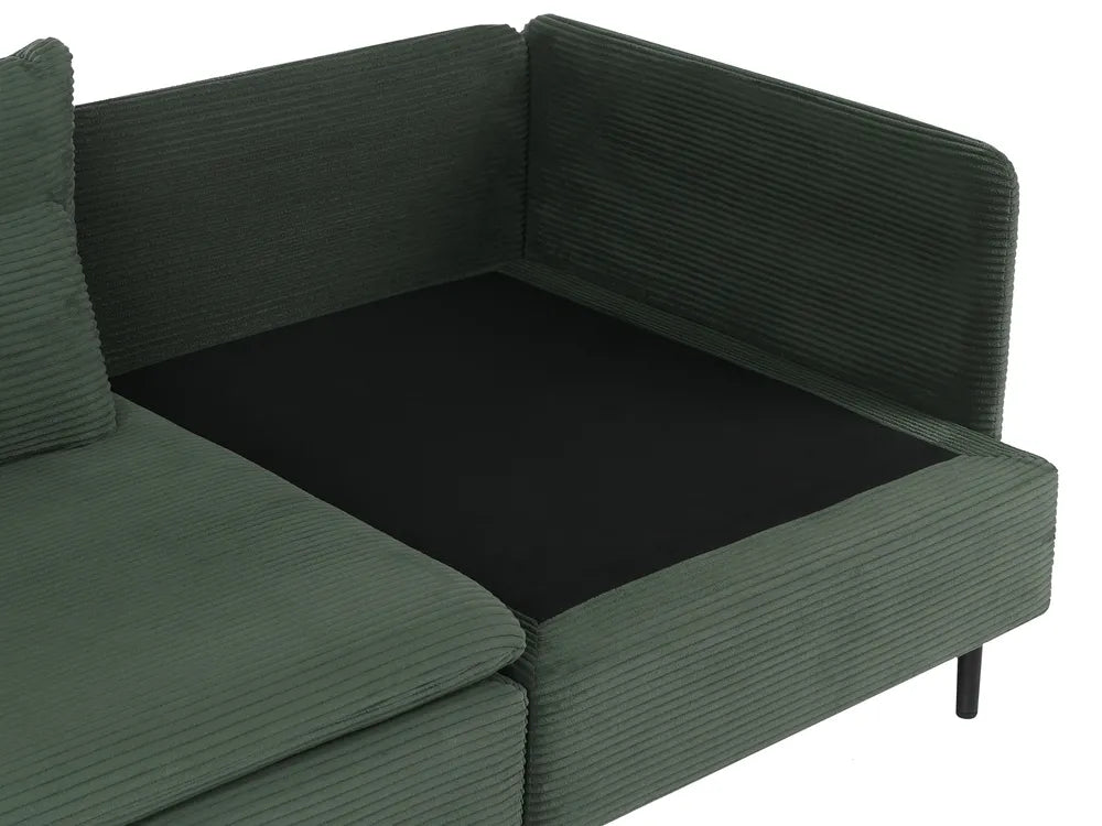Modular Sofa 2 Seater Corduroy Dark Green Nyhan