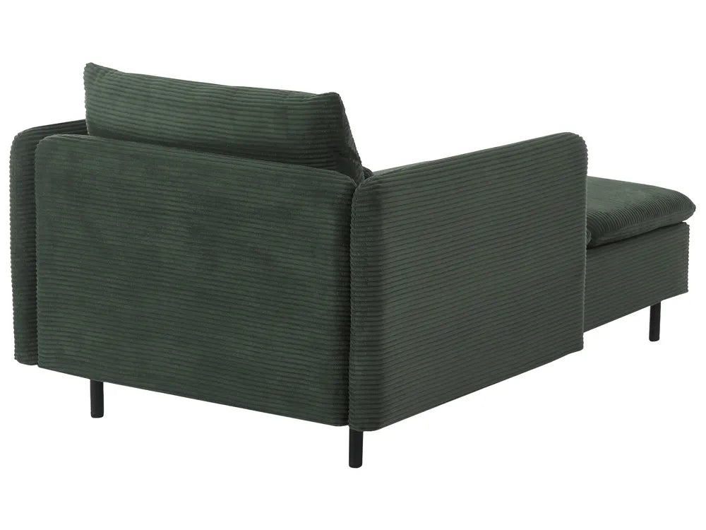 Modular U-Shape Sofa 4 Seater Corduroy Dark Green Nyhan