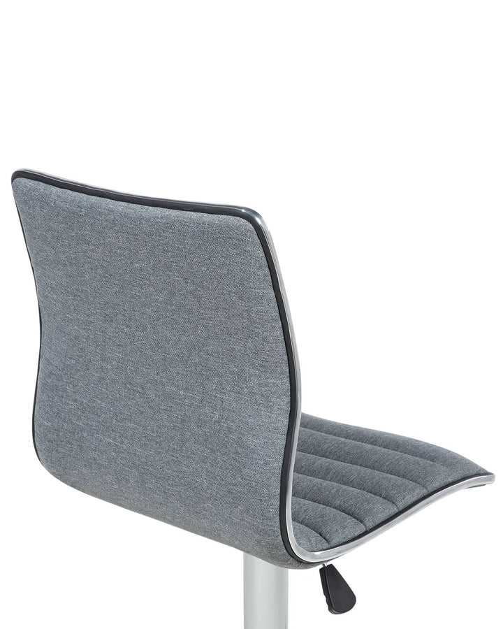 Set of 2 Bar Chairs Swivel Grey Sydney