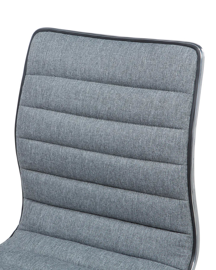 Set of 2 Bar Chairs Swivel Grey Sydney