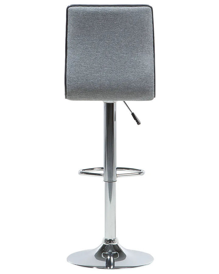 Set of 2 Bar Chairs Swivel Grey Sydney