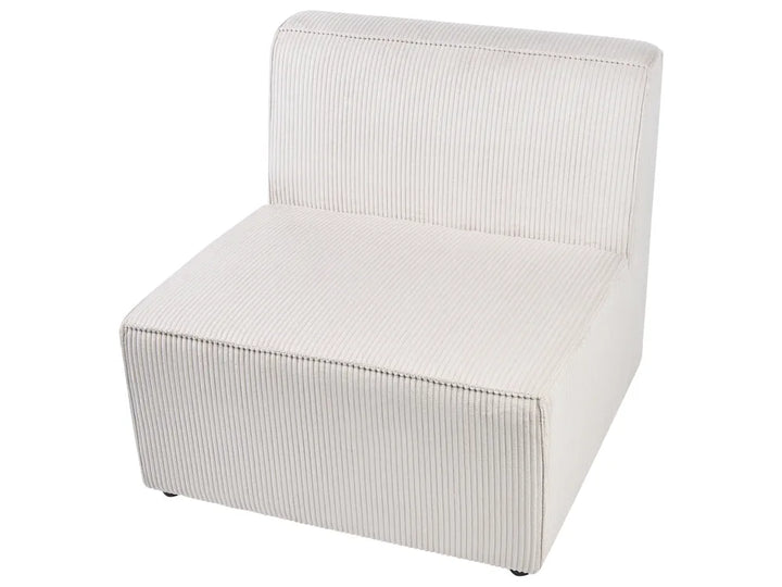 Modular Sofa 3 Seater Beige Corduroy Ilkeston