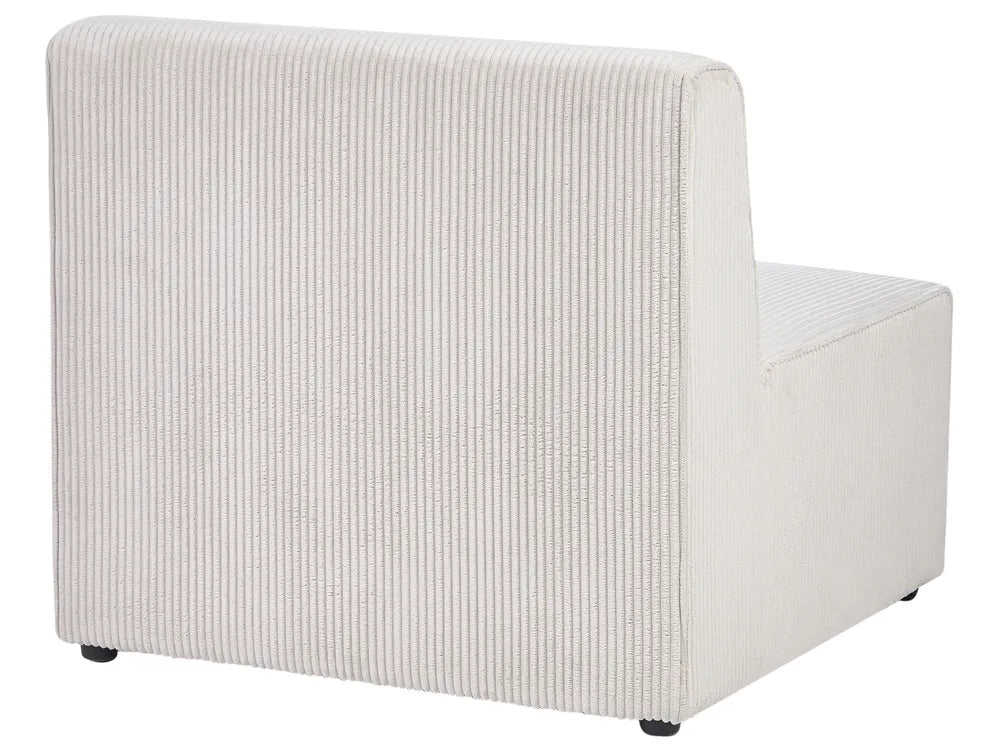 Modular Sofa 3 Seater Beige Corduroy Ilkeston