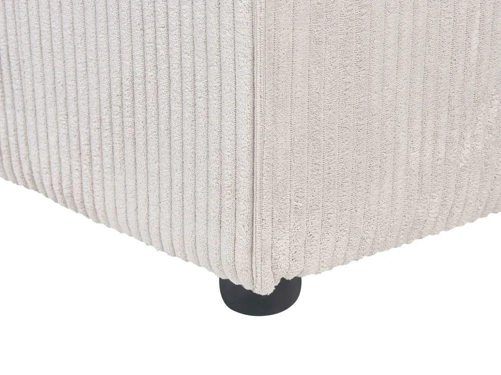 Modular Sofa 3 Seater Beige Corduroy Ilkeston