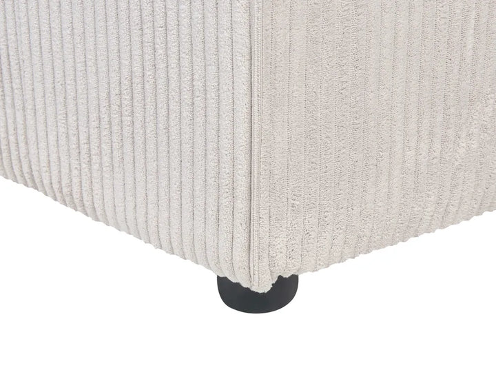 Modular Sofa 3 Seater Beige Corduroy Ilkeston