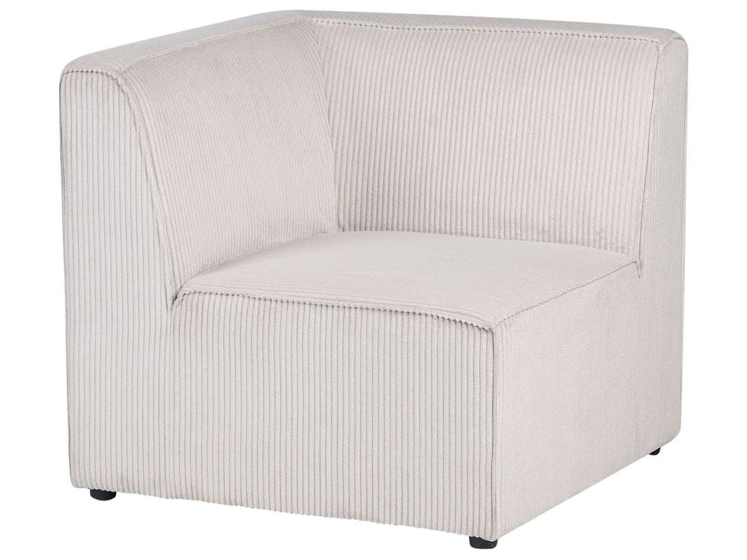 Modular Sofa 3 Seater Beige Corduroy Ilkeston