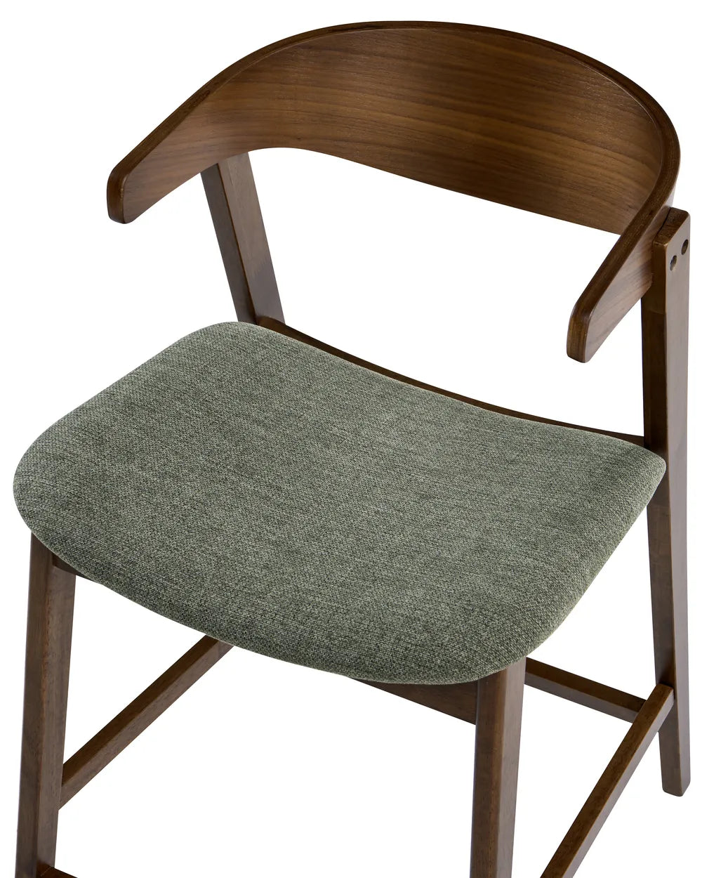 Set of 2 Bar Chairs Dark Green/ Brown Cassina
