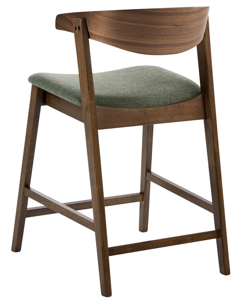Set of 2 Bar Chairs Dark Green/ Brown Cassina