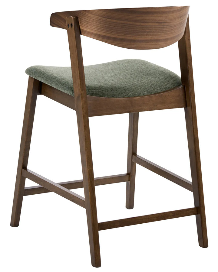 Set of 2 Bar Chairs Dark Green/ Brown Cassina