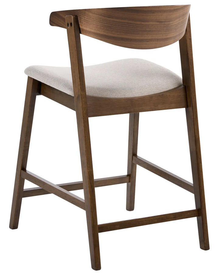 Set of 2 Bar Chairs Brown/ Beige Cassina