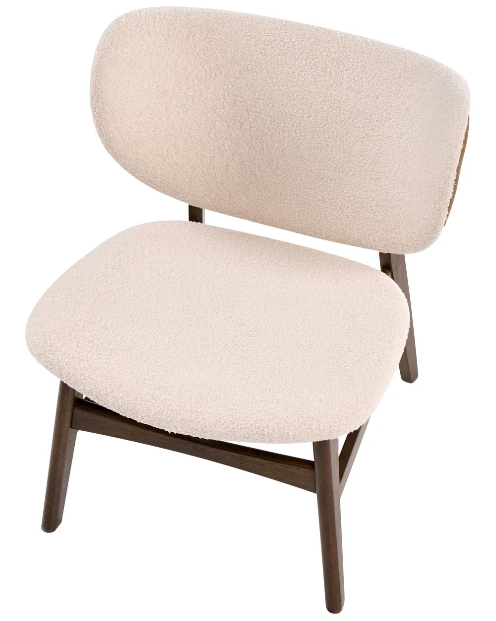 Armchair Boucle Brown/ Light Beige Jo