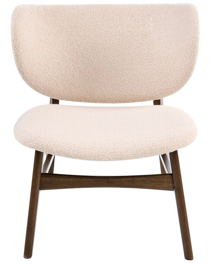 Armchair Boucle Brown/ Light Beige Jo