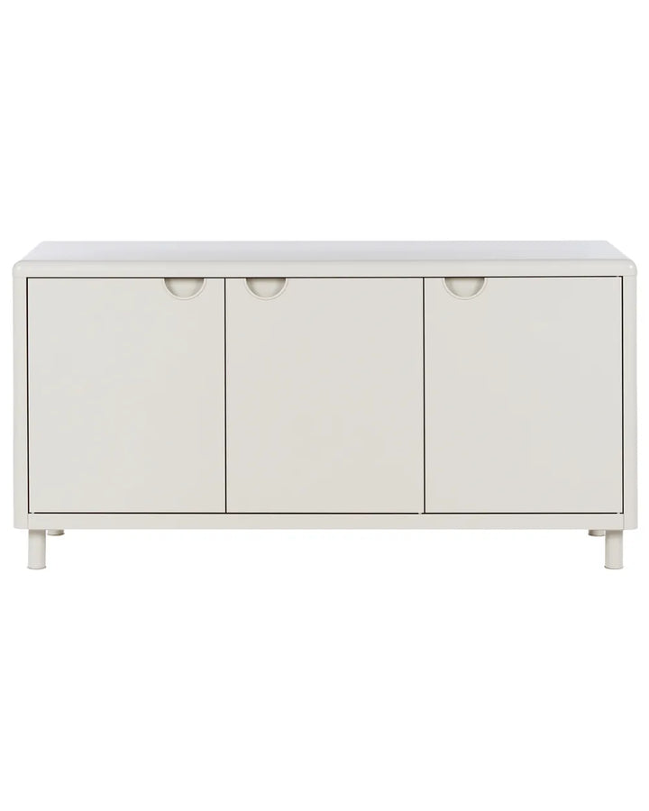 3 Door Sideboard Light Beige Madelina