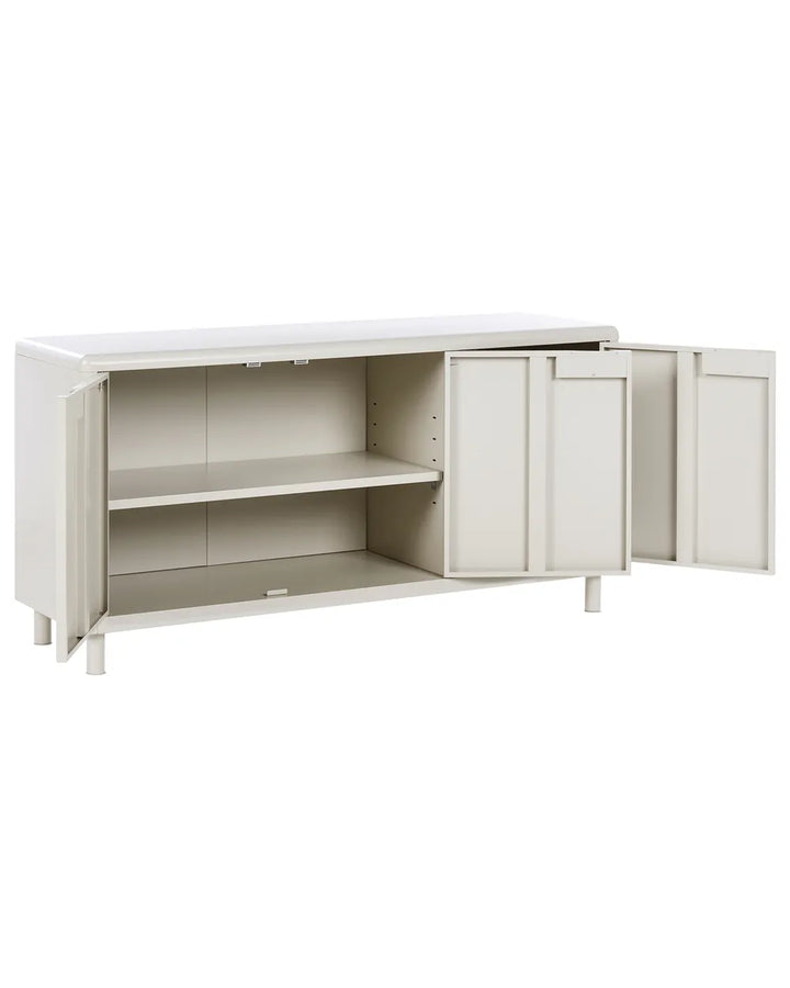 3 Door Sideboard Light Beige Madelina