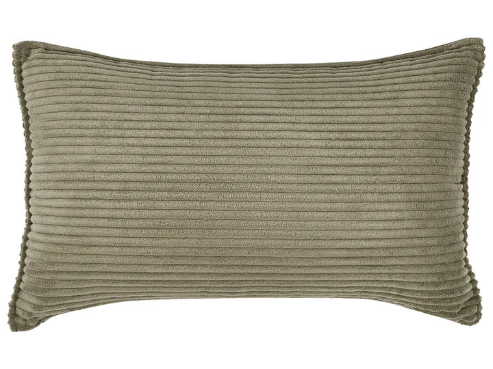 Modular Corner Sofa 4 Seater Left Hand Green Corduroy with Ottoman Ilkeston