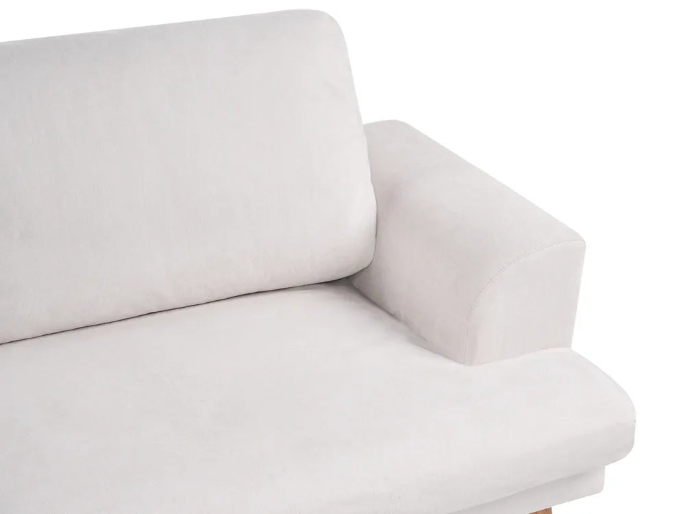 Living Room Set 4 Seater Fabric Light Beige Santorini