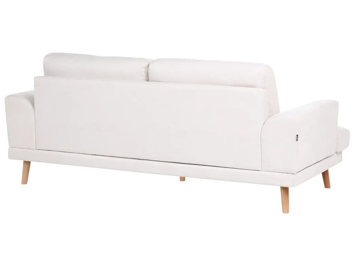 Living Room Set 4 Seater Fabric Light Beige Santorini