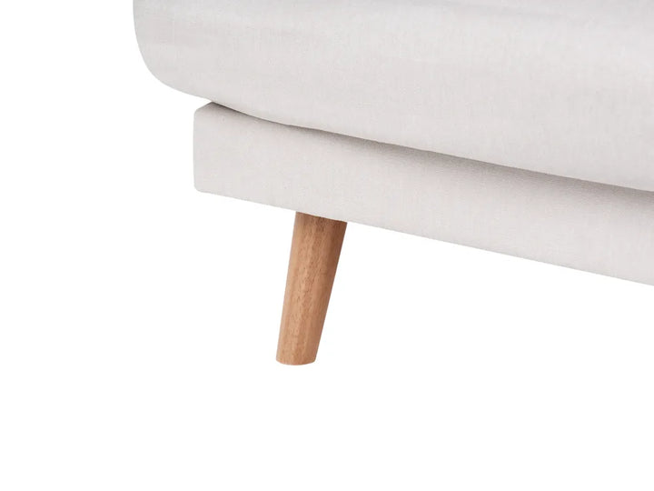 Living Room Set 4 Seater Fabric Light Beige Santorini