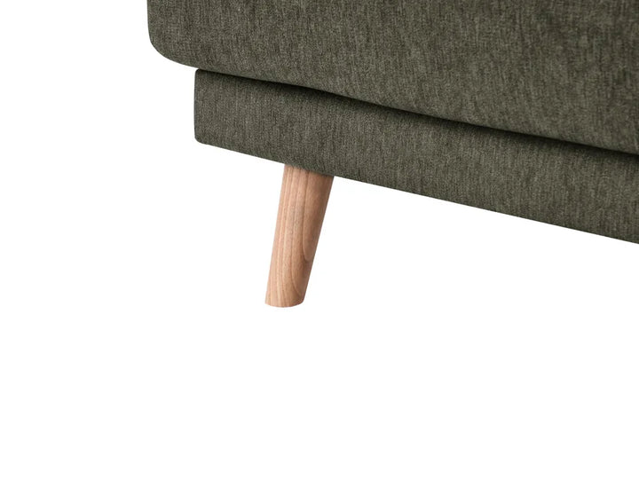 Living Room Set 4 Seater Fabric Green Santorini