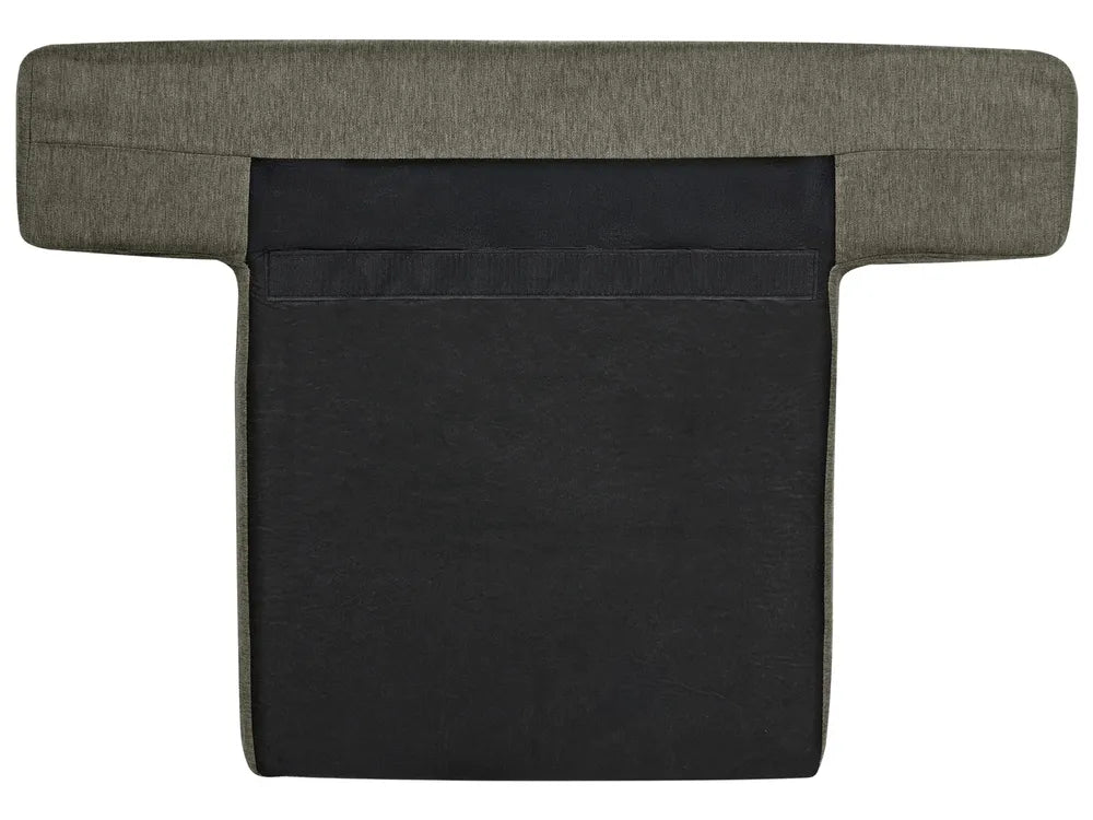 Living Room Set 4 Seater Fabric Green Santorini