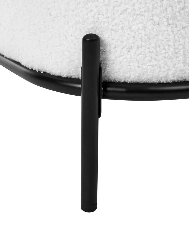 Armchair Boucle White Galveston