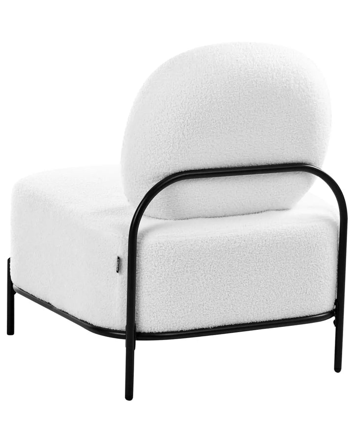 Armchair Boucle White Galveston
