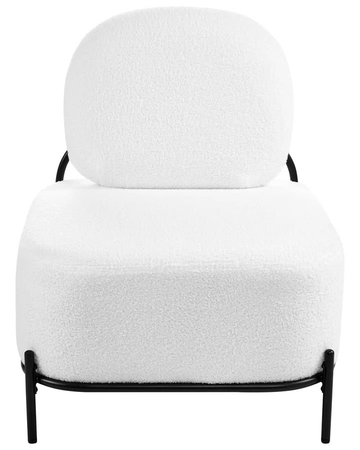 Armchair Boucle White Galveston