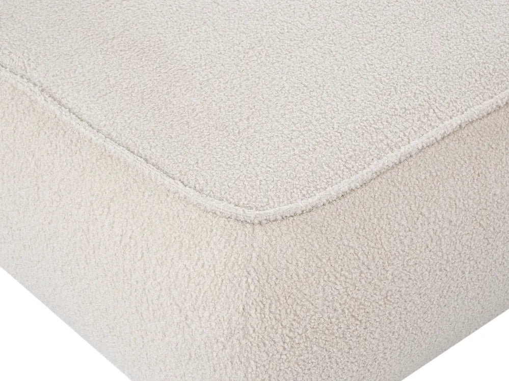 Sofa 3 Seater with Ottoman Boucle Off-White Aillee
