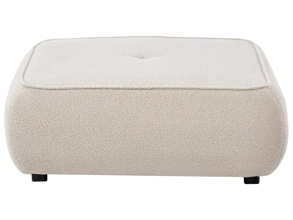Sofa 3 Seater with Ottoman Boucle Off-White Aillee