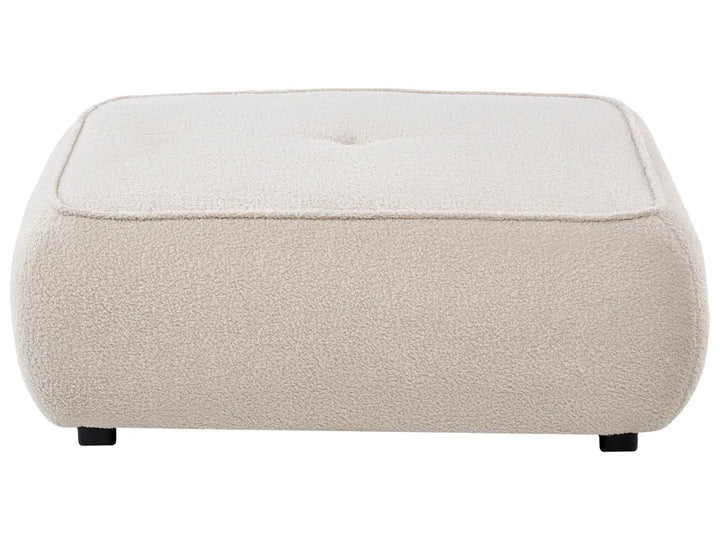Sofa 3 Seater with Ottoman Boucle Off-White Aillee