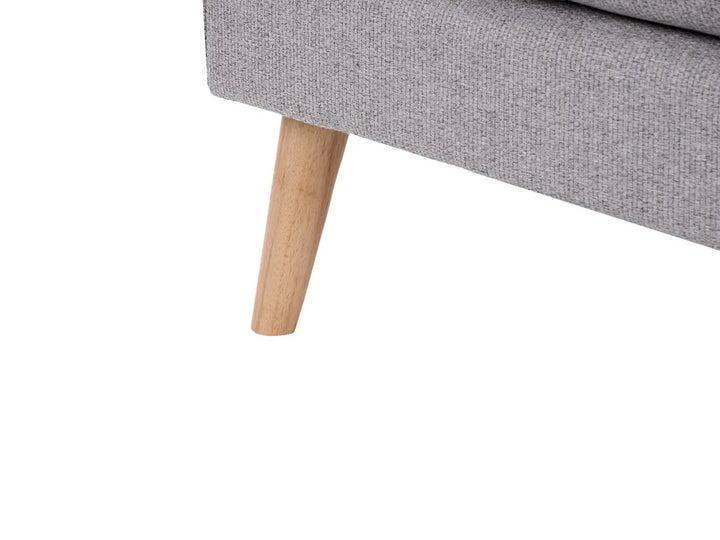 Sofa Bed 3 Seater Fabric Grey Ayjah