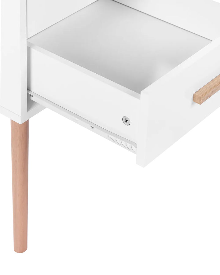 Set of 2 Bedside Tables White Perri