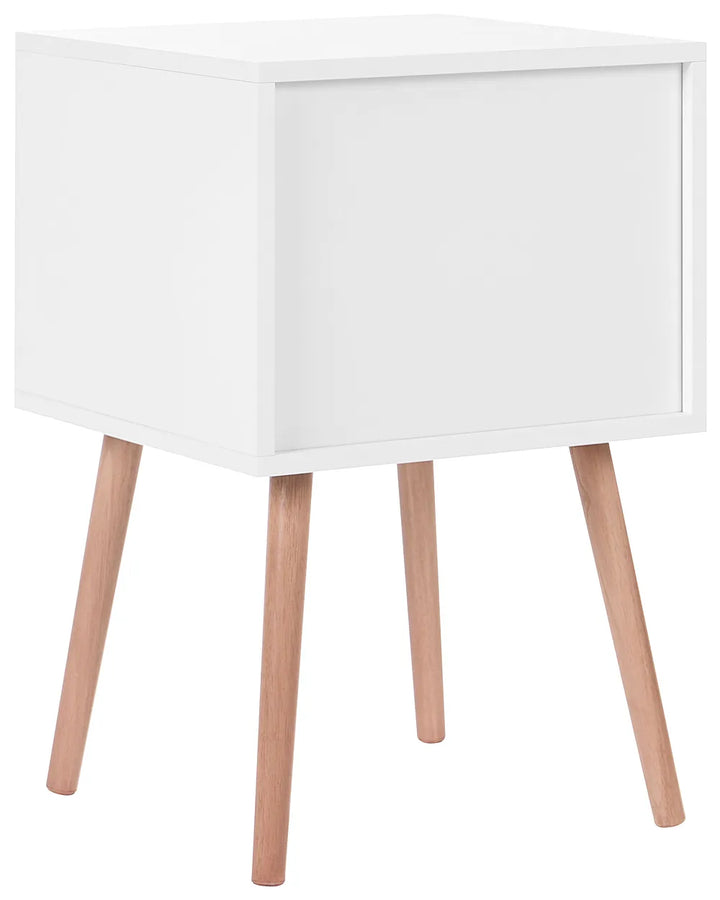 Set of 2 Bedside Tables White Perri