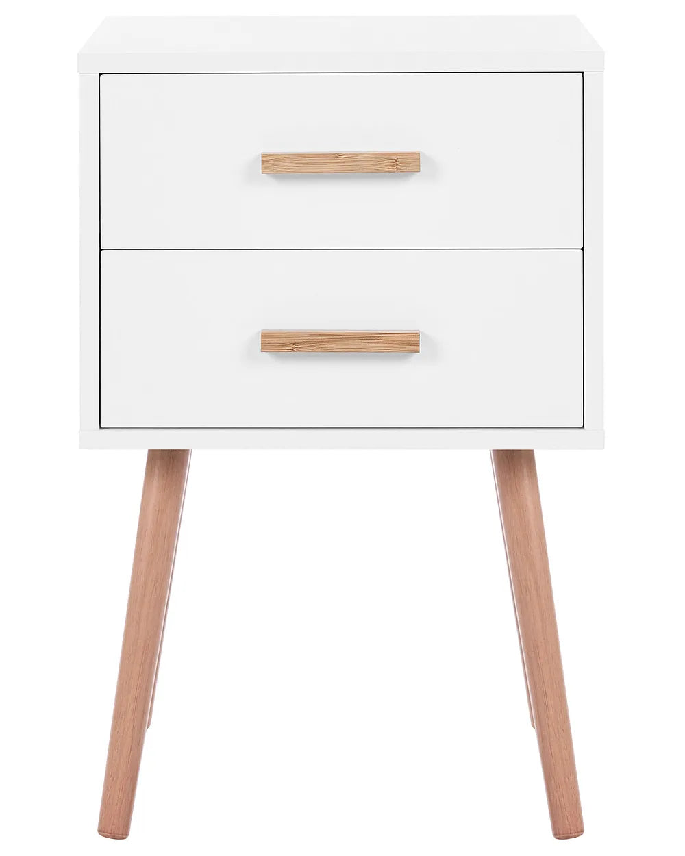 Set of 2 Bedside Tables White Perri
