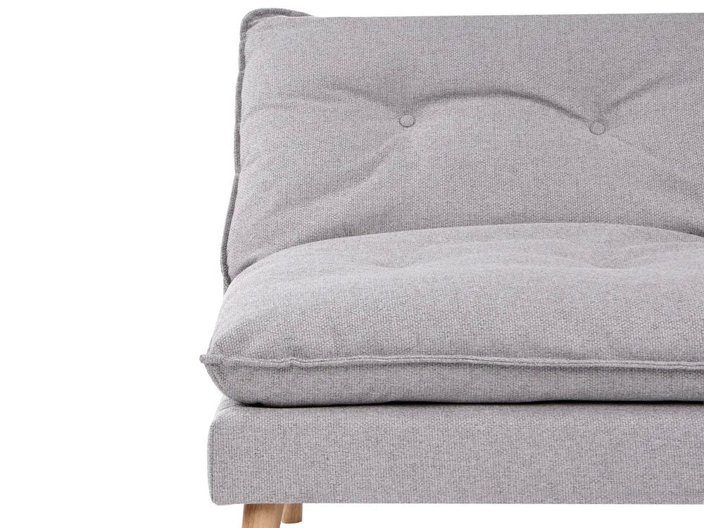 Sofa Bed 3 Seater Fabric Grey Ayjah