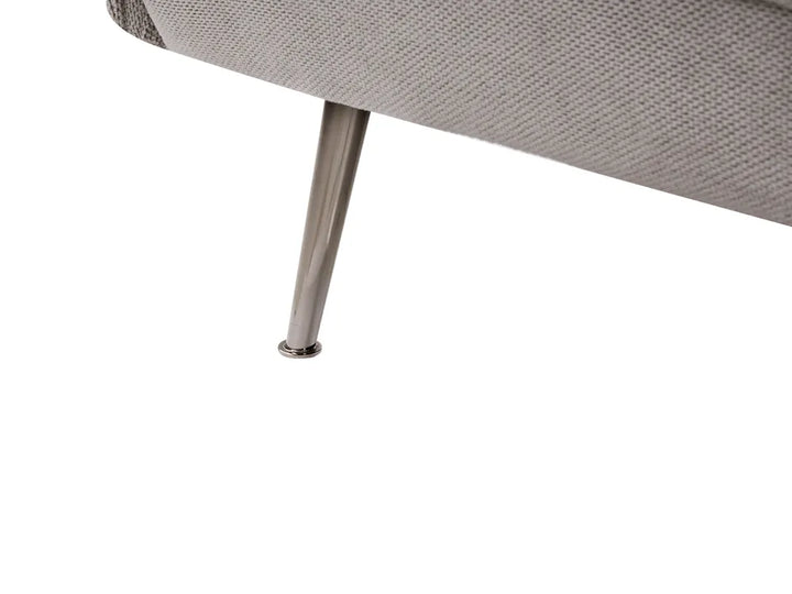 Sofa Bed 3 Seater Fabric Grey Petrillo