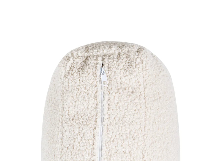 Sofa Bed 2 Seater Boucle Off-White Lukasik