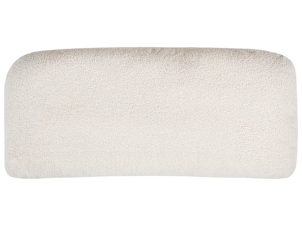 Sofa Bed 2 Seater Boucle Off-White Lukasik