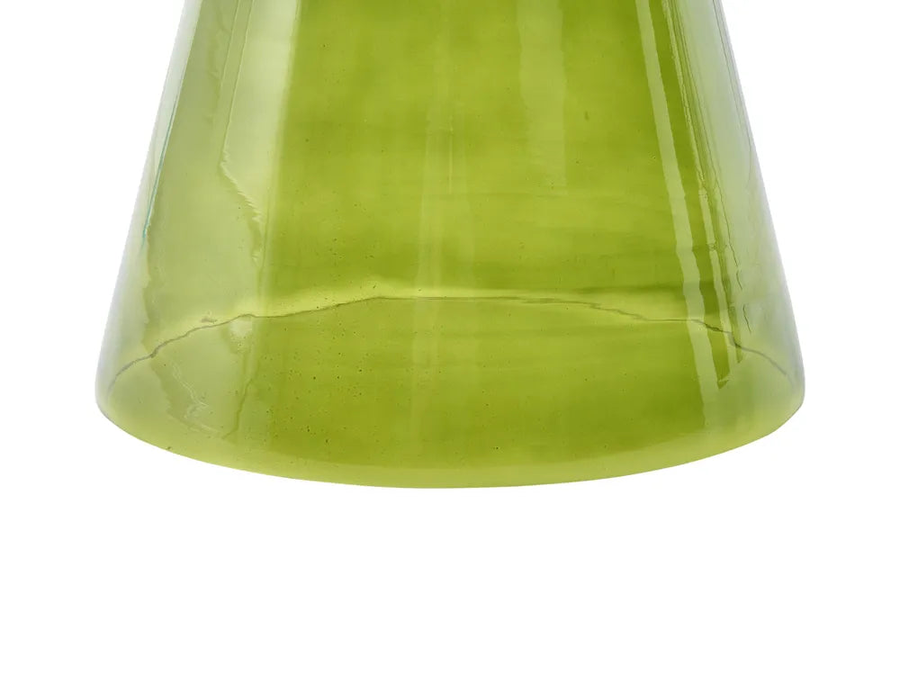Set of 2 Side Tables Glass Green Cesiro