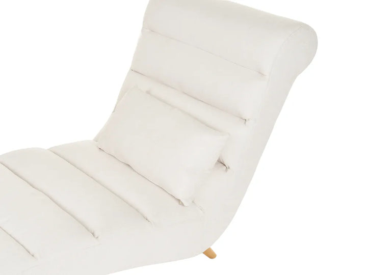 Chaise Longue Fabric Off-White Jareal