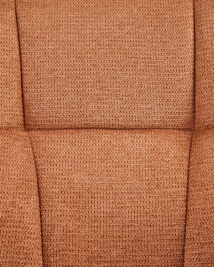 Swivel Armchair Fabric Orange Duna