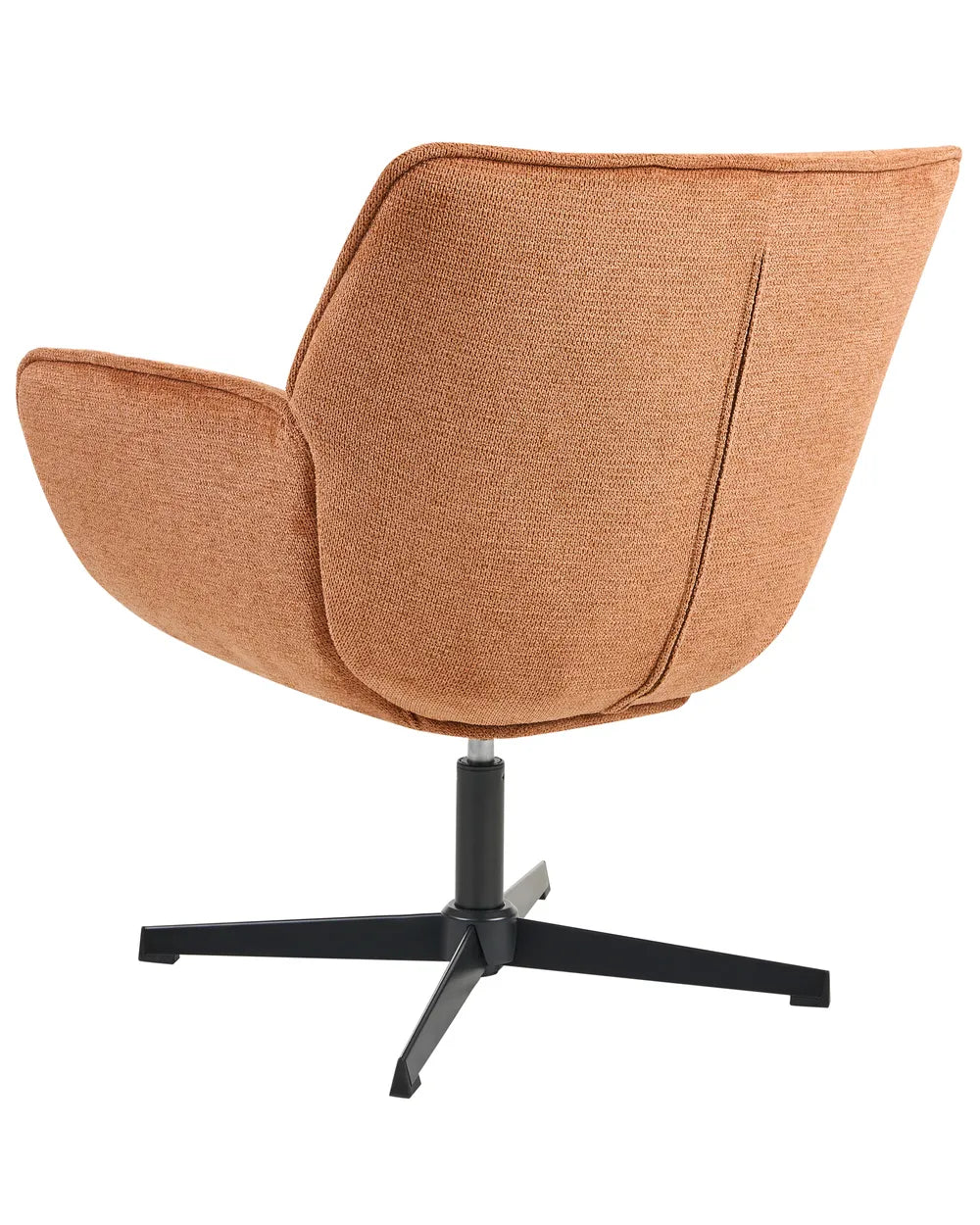 Swivel Armchair Fabric Orange Duna