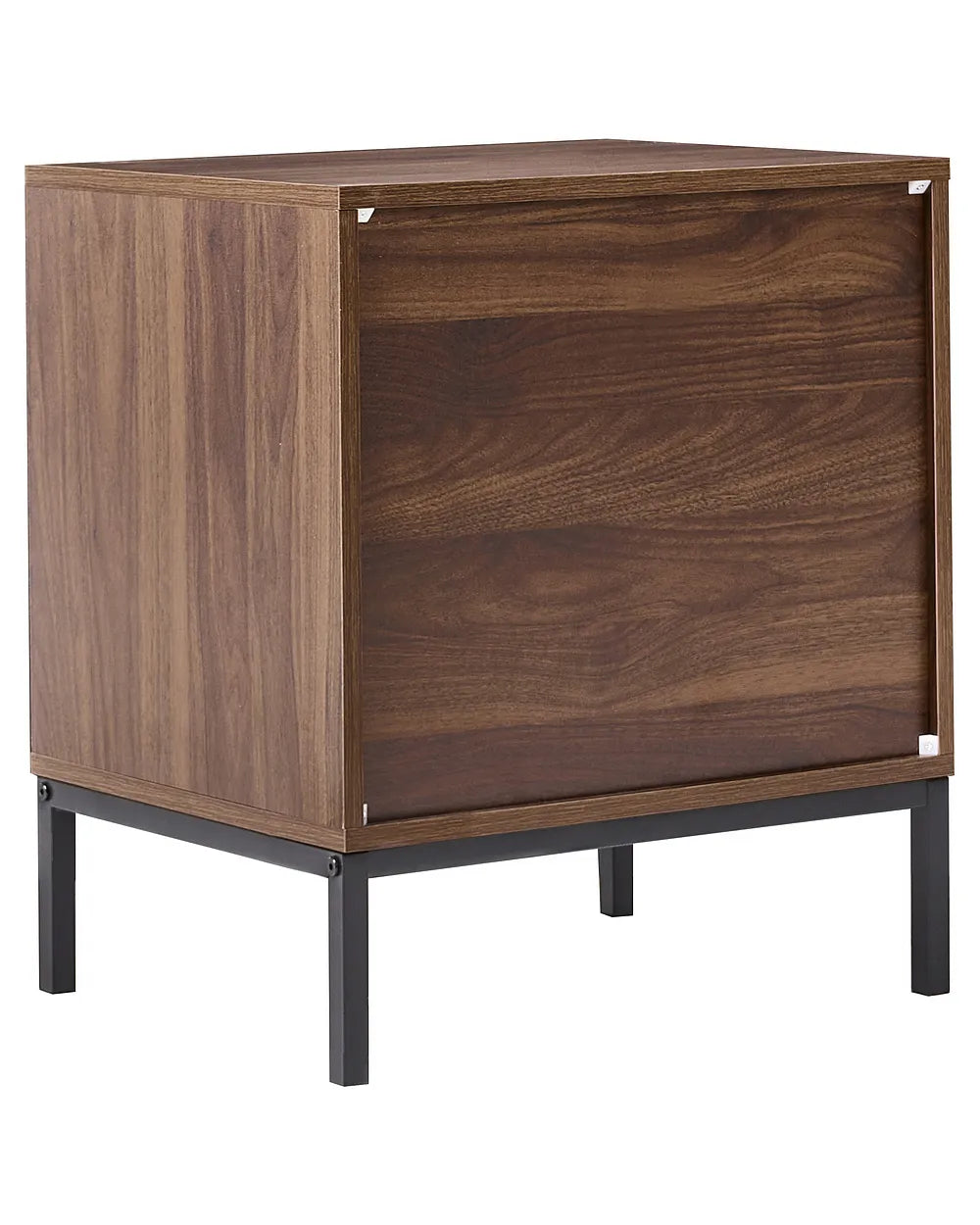 1 Drawer Bedside Table Dark Brown Eisenman