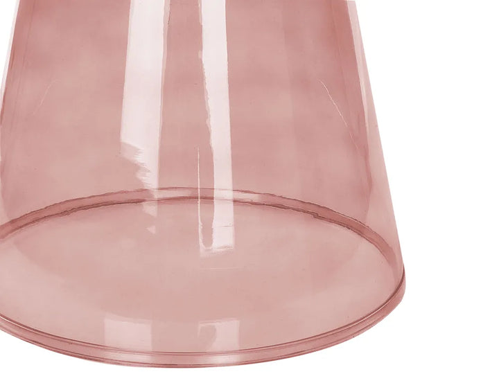 Side Table Glass Red Elfrieda