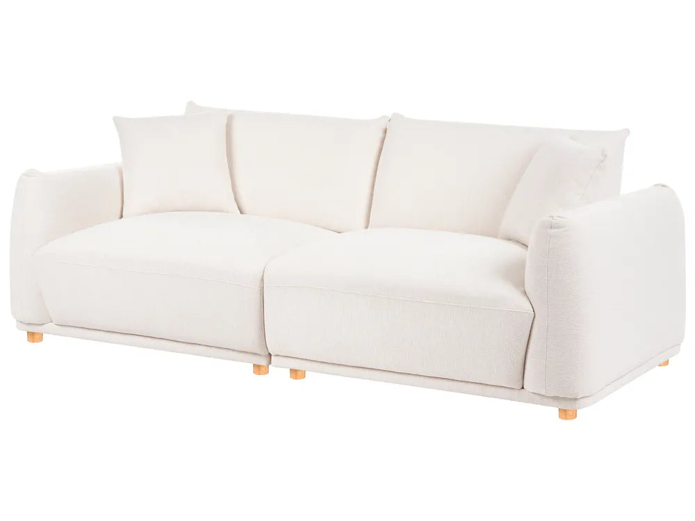 Sofa 3 Seater Fabric Off-White Damika